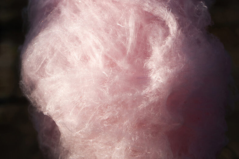 Pink candy floss